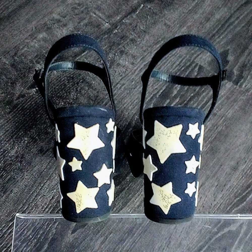 Pop garcelle heels in navy blue and white stars - image 6