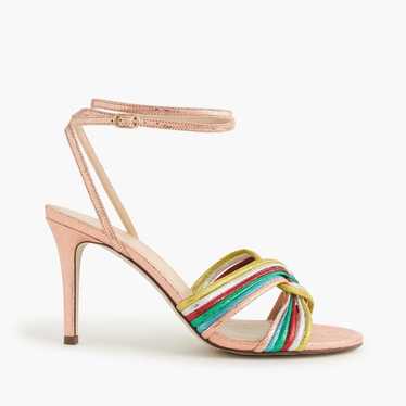 J.Crew Metallic Strappy Sandals