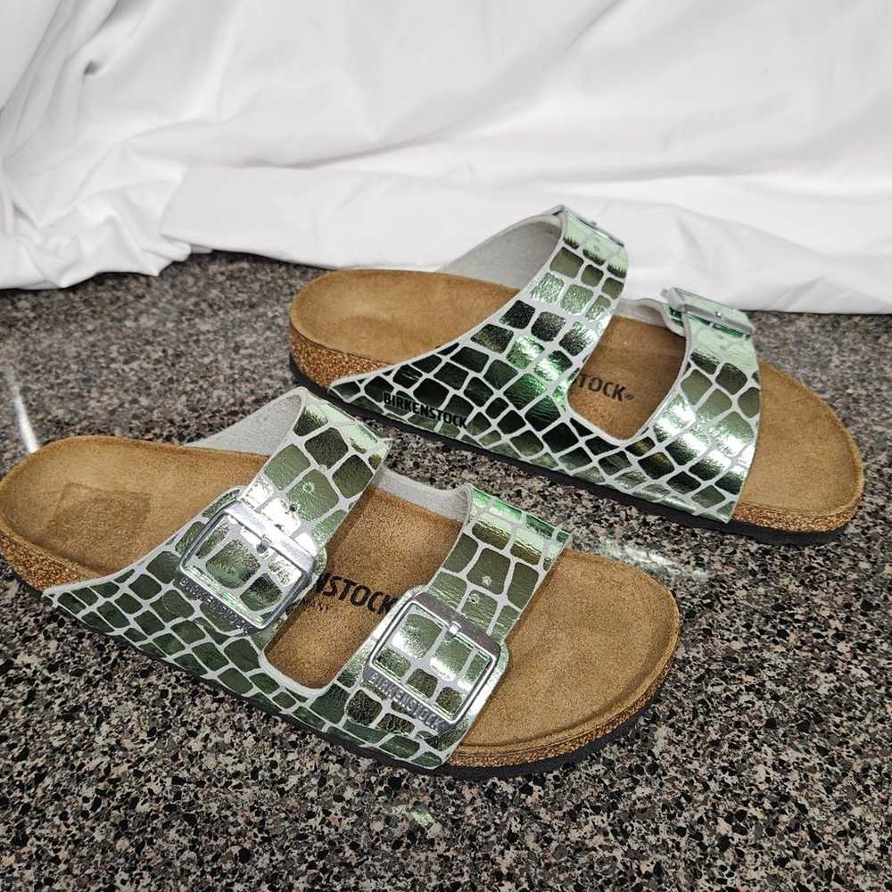 Birkenstock Arizona Gator Gleam sandals - image 4