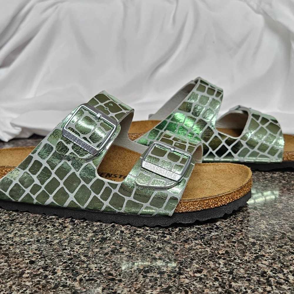 Birkenstock Arizona Gator Gleam sandals - image 5