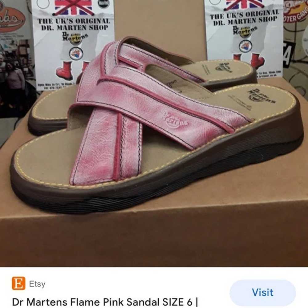 Dr Martens Flame Pink Sandal SIZE 6 *VERY RARE* v… - image 8