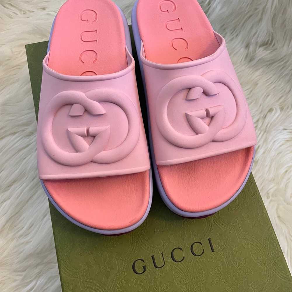 Gucci Slide Sandal Platforms - image 3