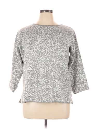 Tahari Women Silver Pullover Sweater XL