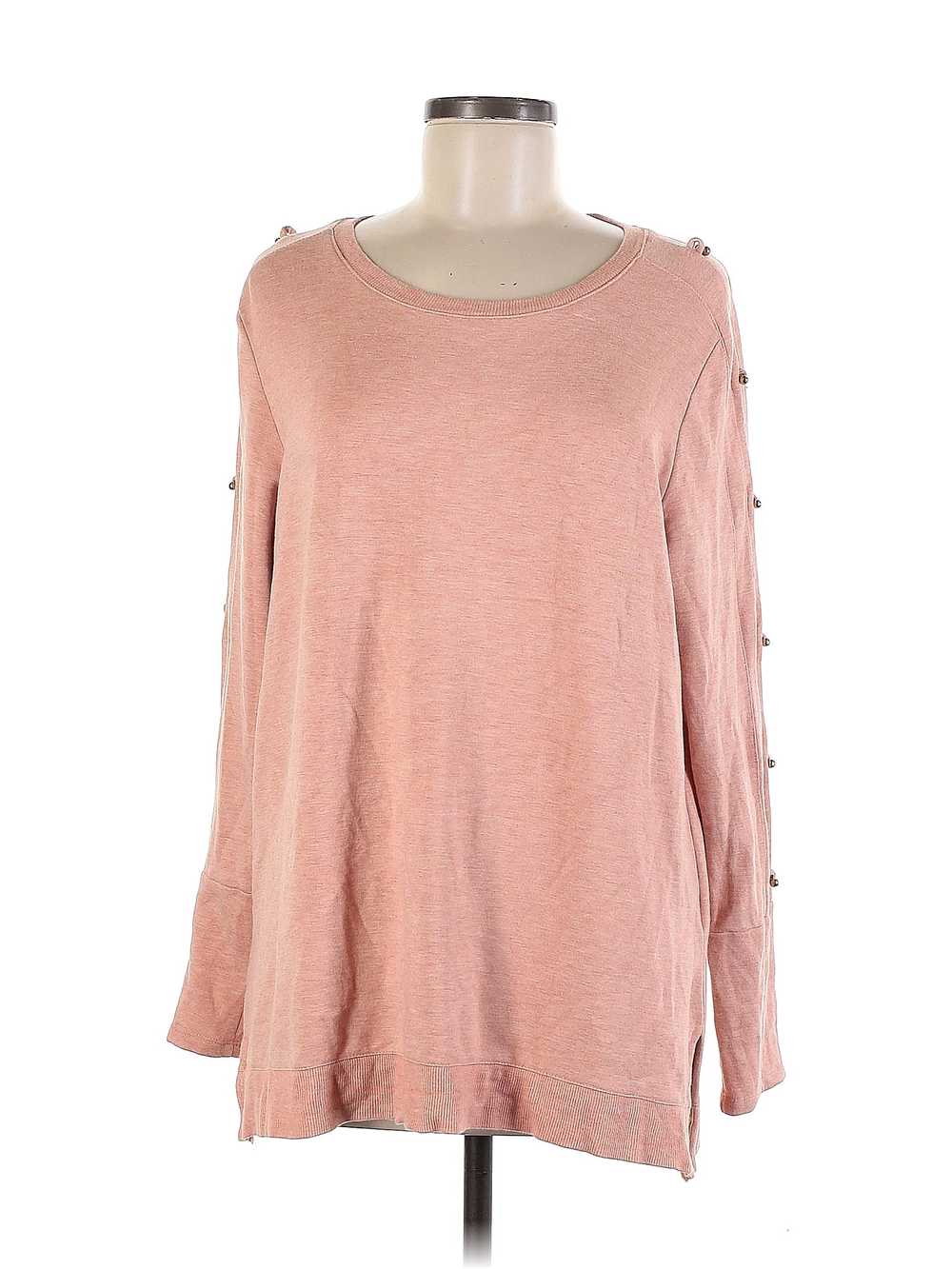 Soft Surroundings Women Pink Pullover Sweater M - image 1