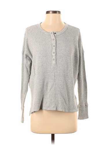 OFFLINE by Aerie Women Gray Long Sleeve Henley S - image 1