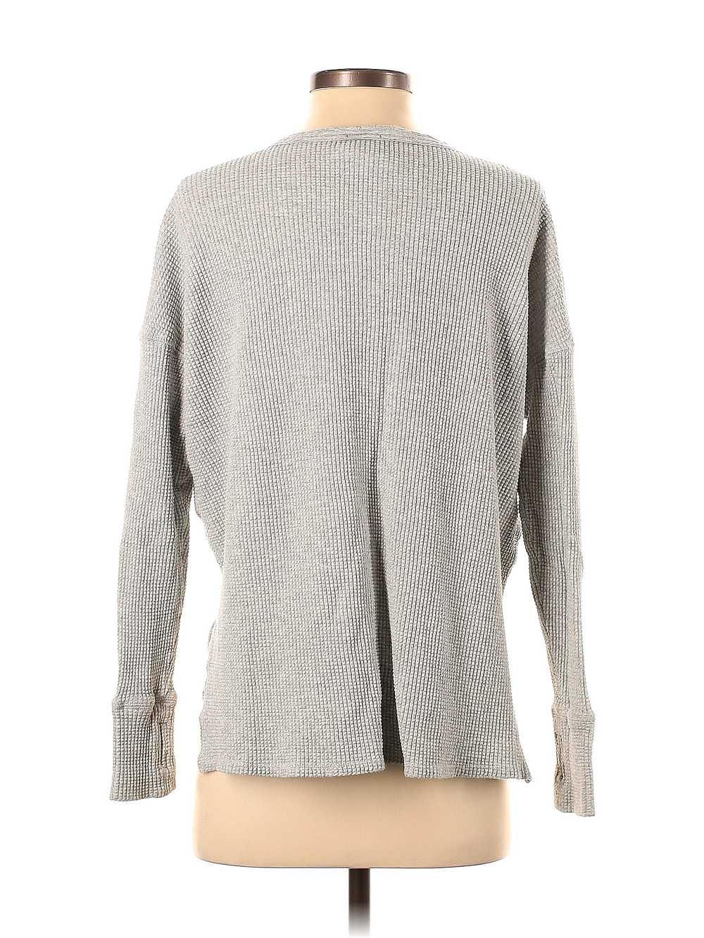 OFFLINE by Aerie Women Gray Long Sleeve Henley S - image 2