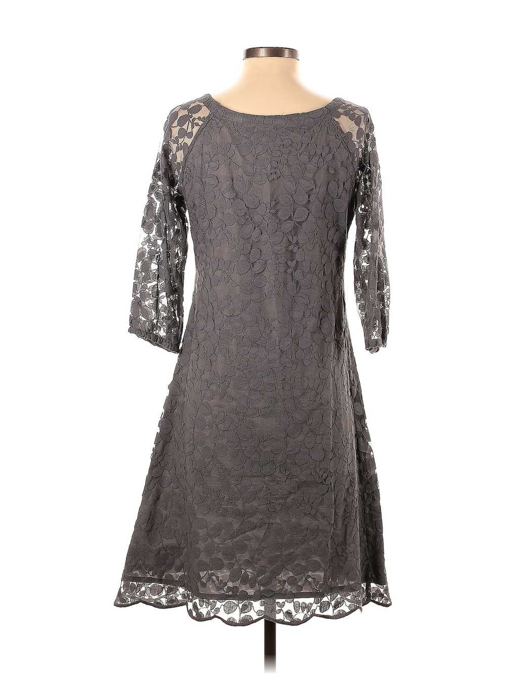 Garnet Hill Women Gray Casual Dress 2 - image 2