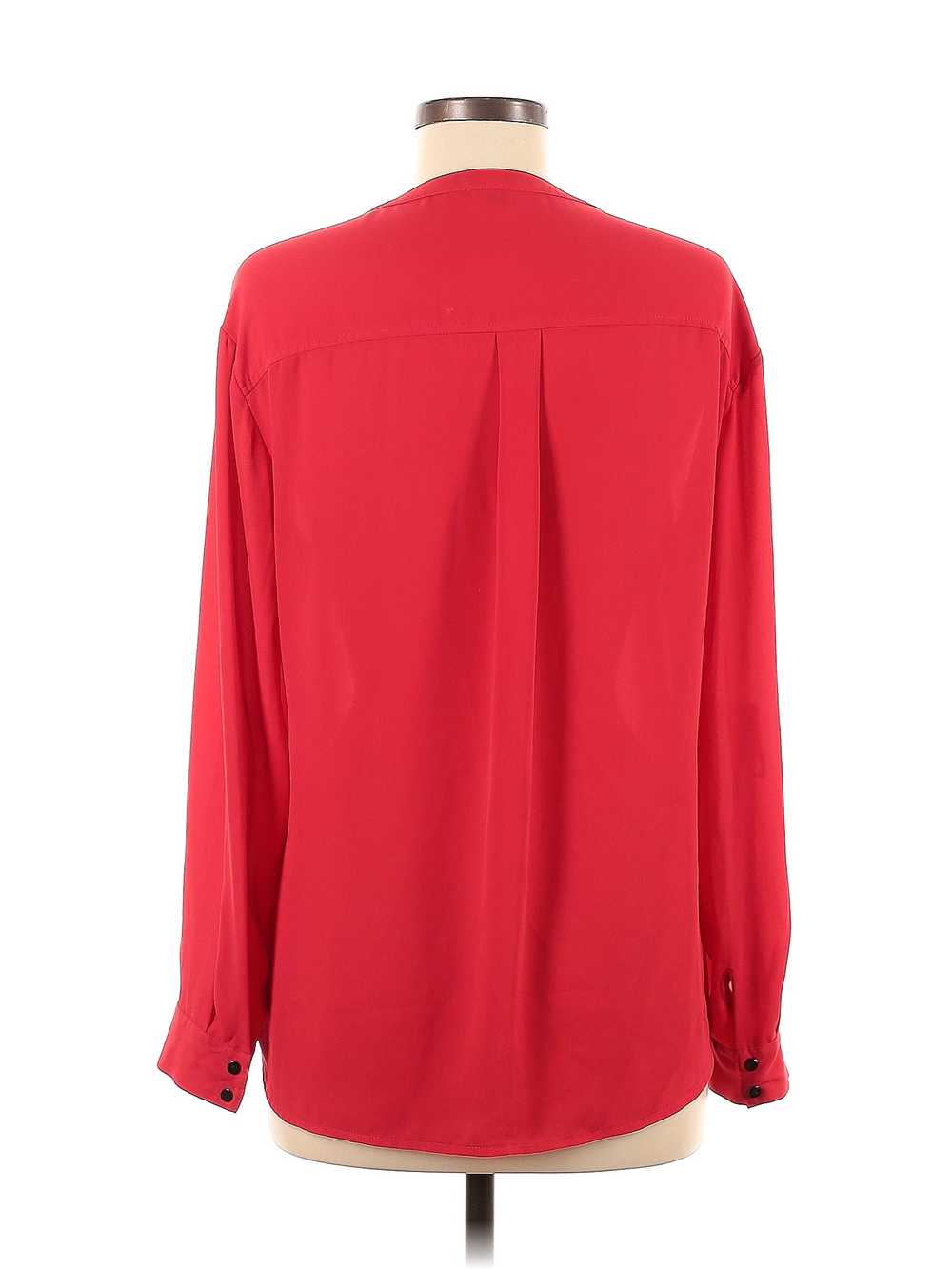 Adrianna Papell Women Red Long Sleeve Blouse M - image 2