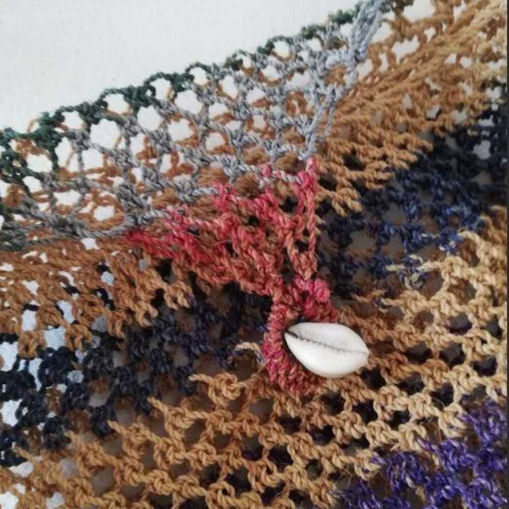 Vintage hemp crochet bag. - image 3