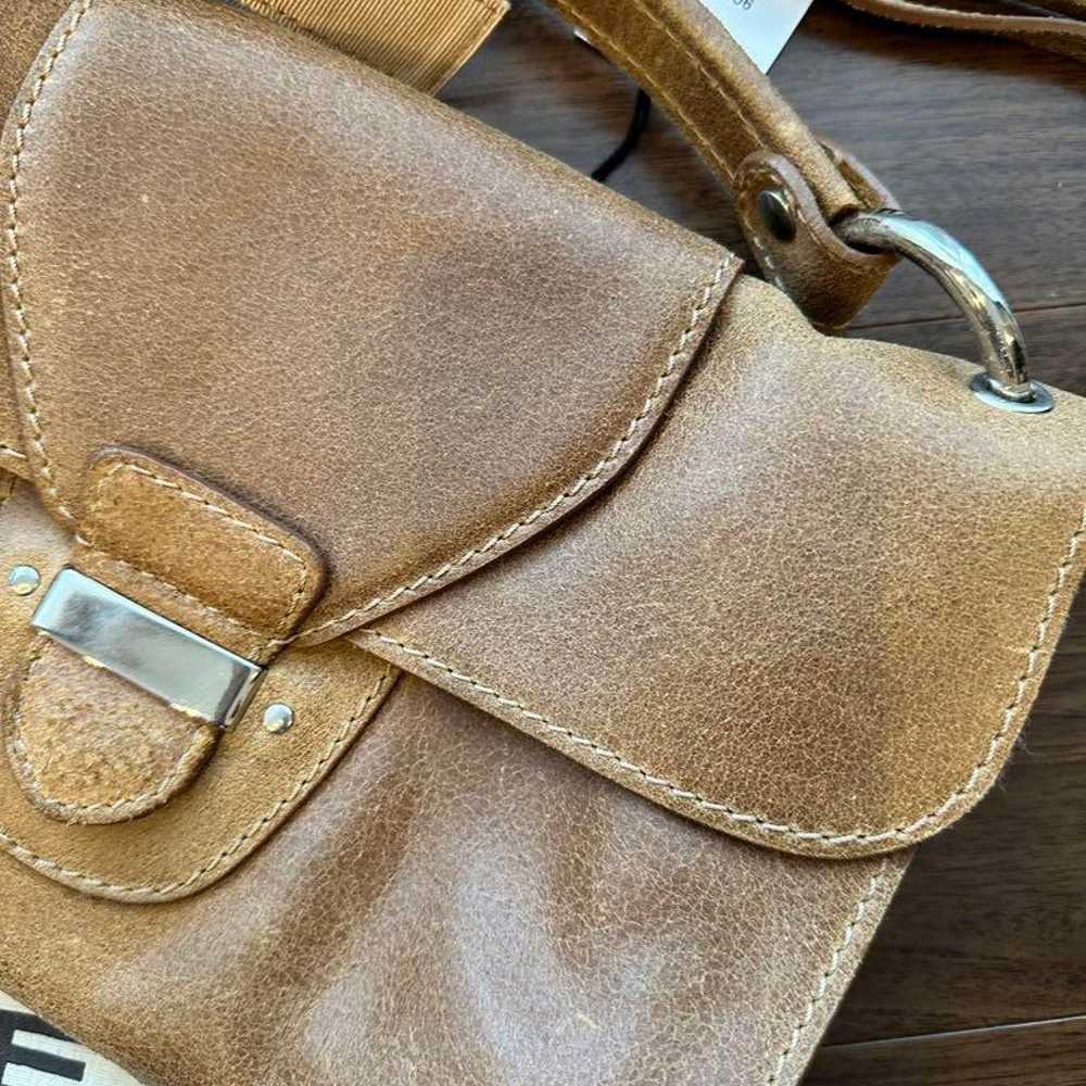 CARVEN Beige Vintage Leather Shoulder Bag - image 2