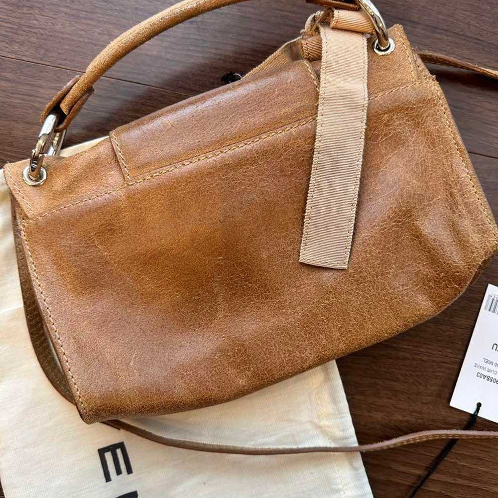 CARVEN Beige Vintage Leather Shoulder Bag - image 5