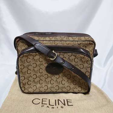 CELINE Carriage C Logo Vintage Shoulder Bag