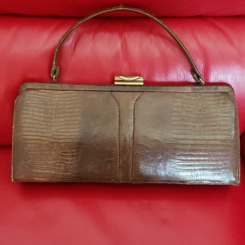 Vintage Palizzio Snake Leather Handbag - image 1