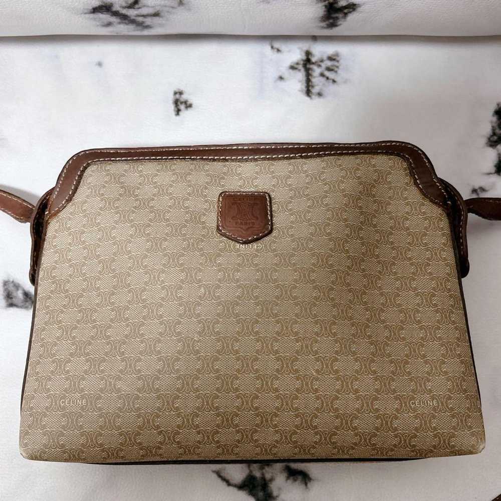 CELINE Old Shoulder Bag Triumph Macadam Pattern - image 4