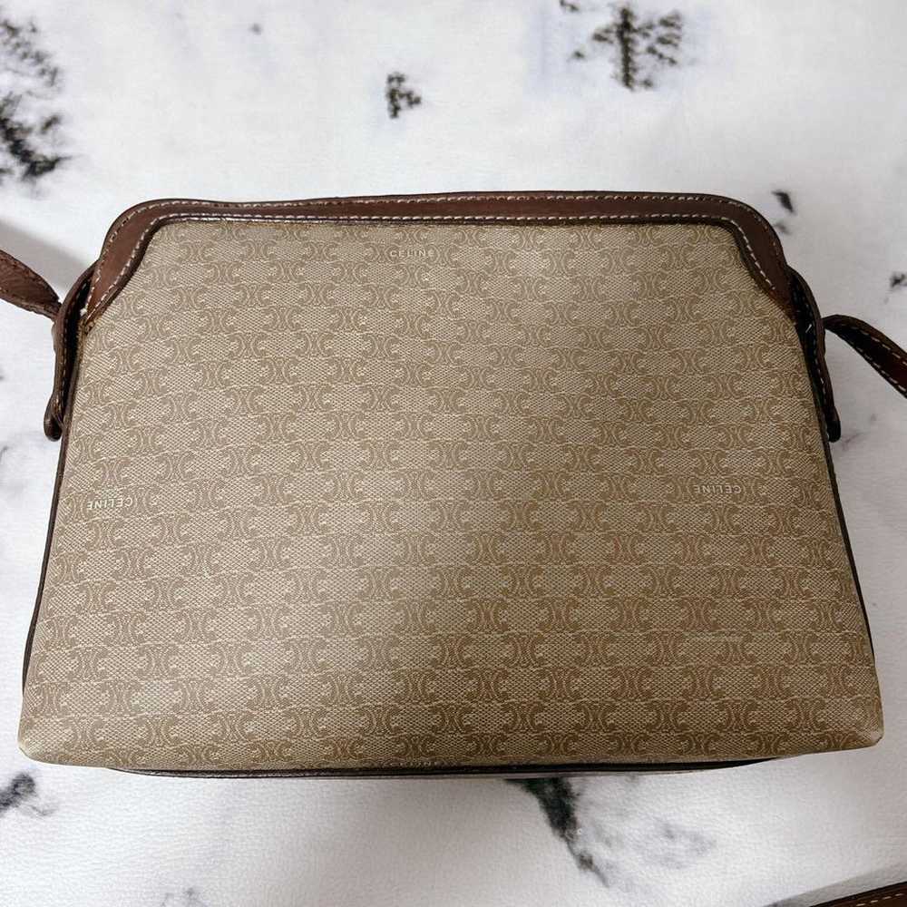 CELINE Old Shoulder Bag Triumph Macadam Pattern - image 5