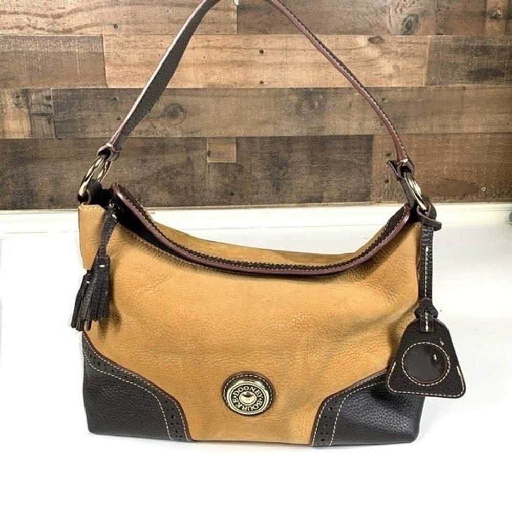 Dooney and Bourke Suede Leather Hobo Bag and Wall… - image 2