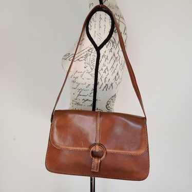 Vintage Fossil Cabo Flap Shoulder Bag Snap Leather