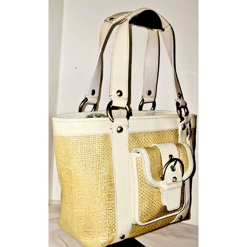 Coach Woven Legacy Tote Shopper Bag - image 5