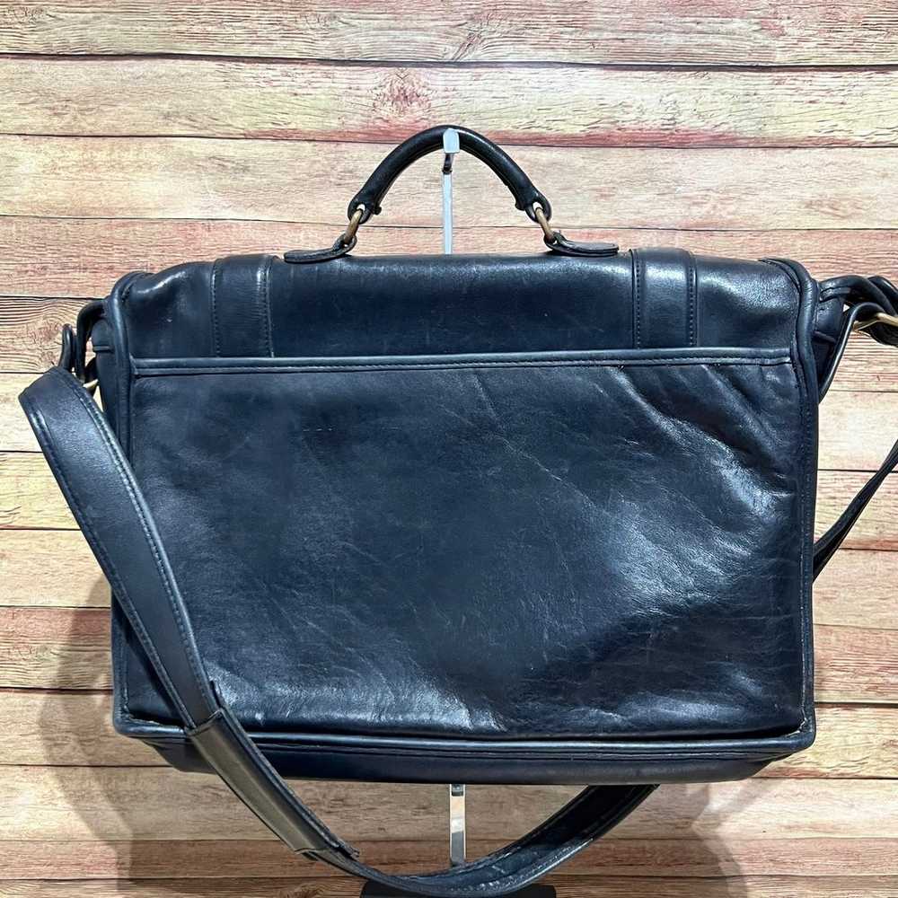 Coach Black Leather Vintage Briefcase - image 2