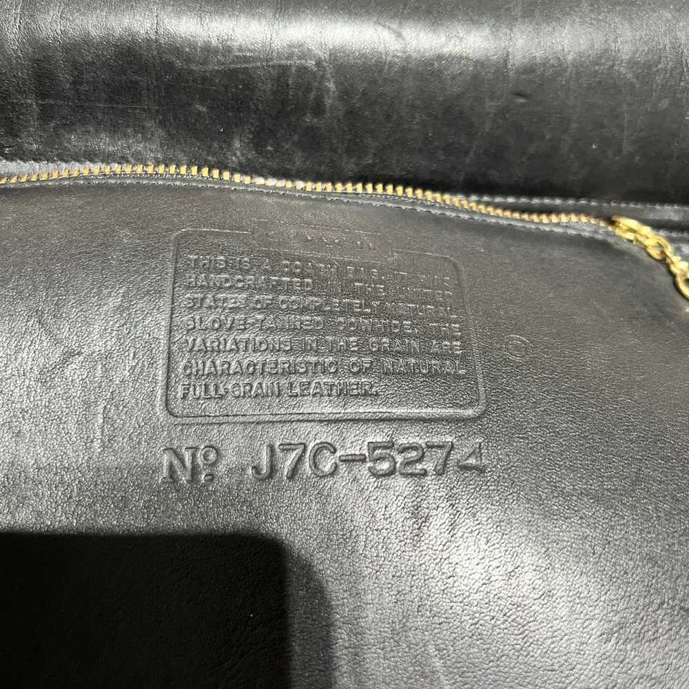 Coach Black Leather Vintage Briefcase - image 9