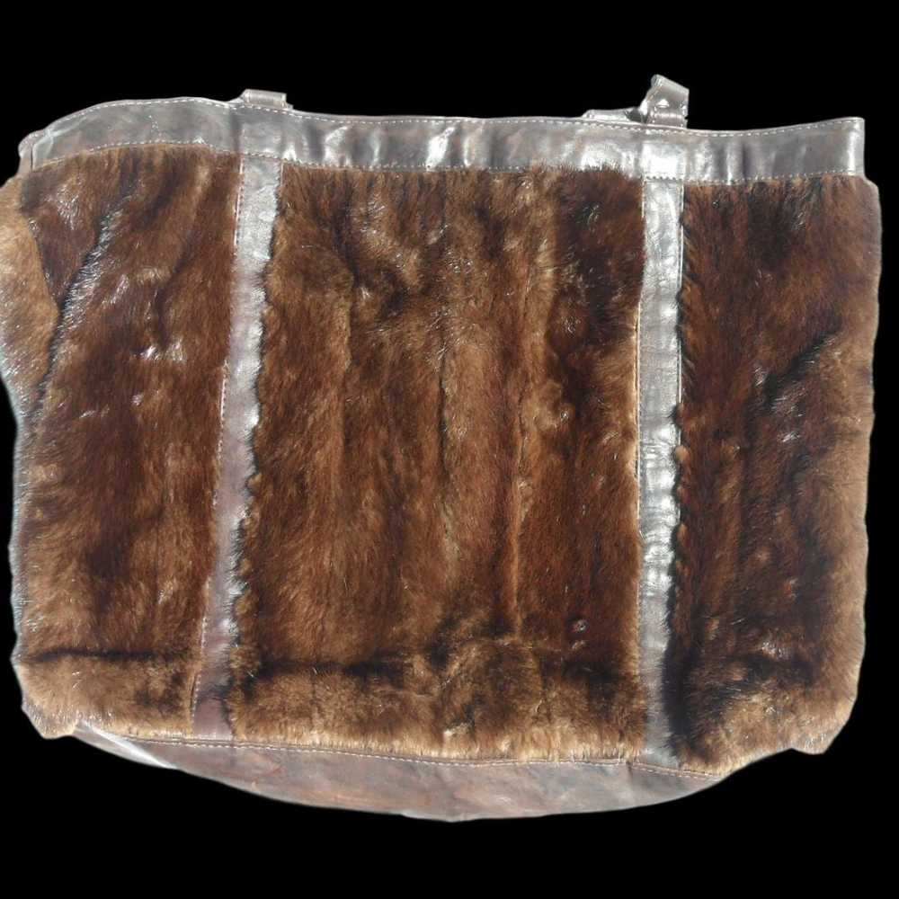 Real Mink Fur Tote Bag by AMV American V - image 2