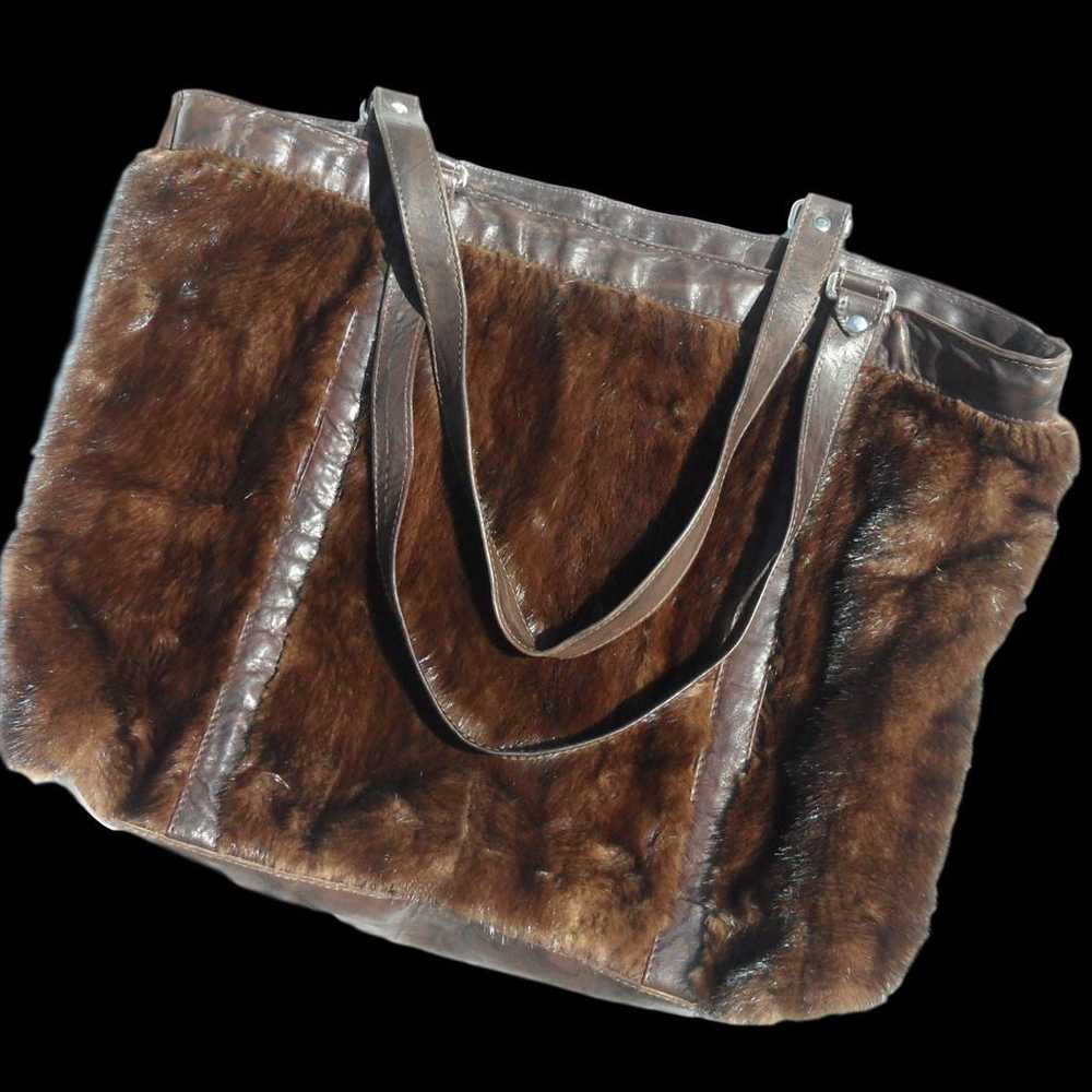 Real Mink Fur Tote Bag by AMV American V - image 3