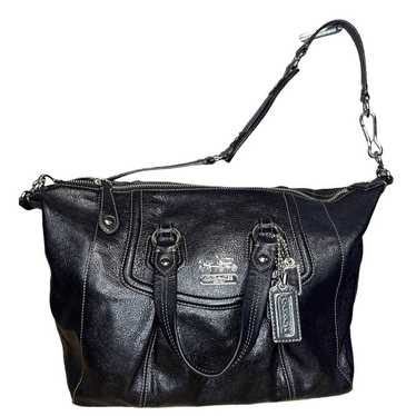 Coach top AUTHENTIC #44371 Madison Black Leather handbag