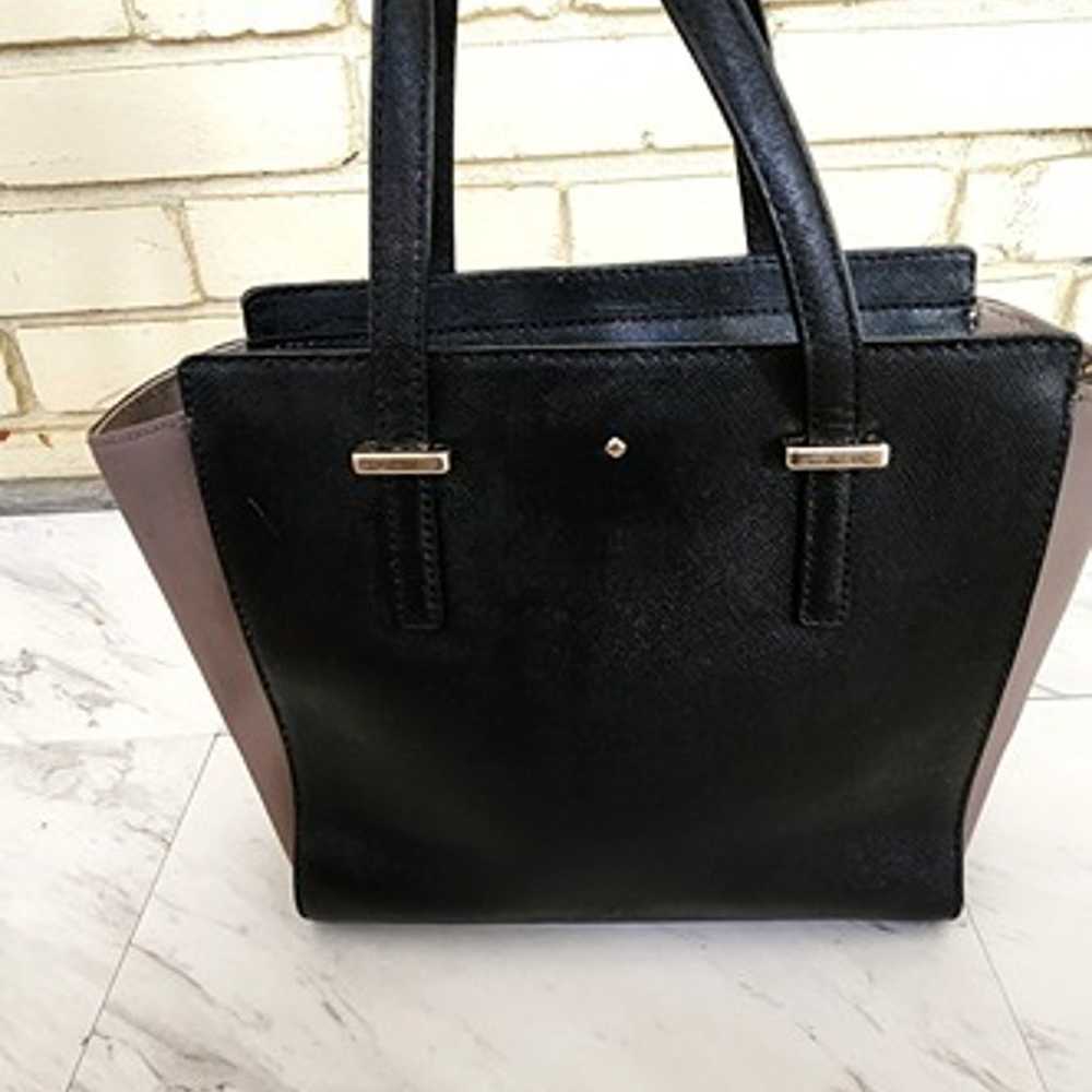 Kate Spade Colorblock Black Handbag Tote Purse - image 1