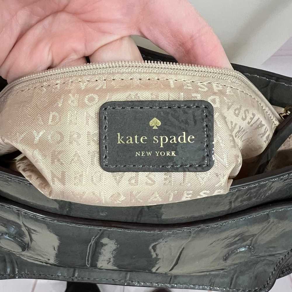 Kate Spade Embossed Patent Leather Crocodile Knig… - image 11