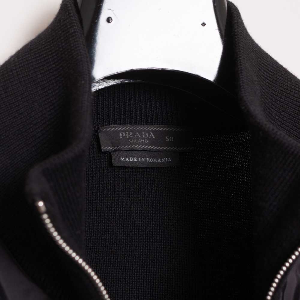 PRADA Men Size M (EU50) Black Virgin Wool Full Zi… - image 3