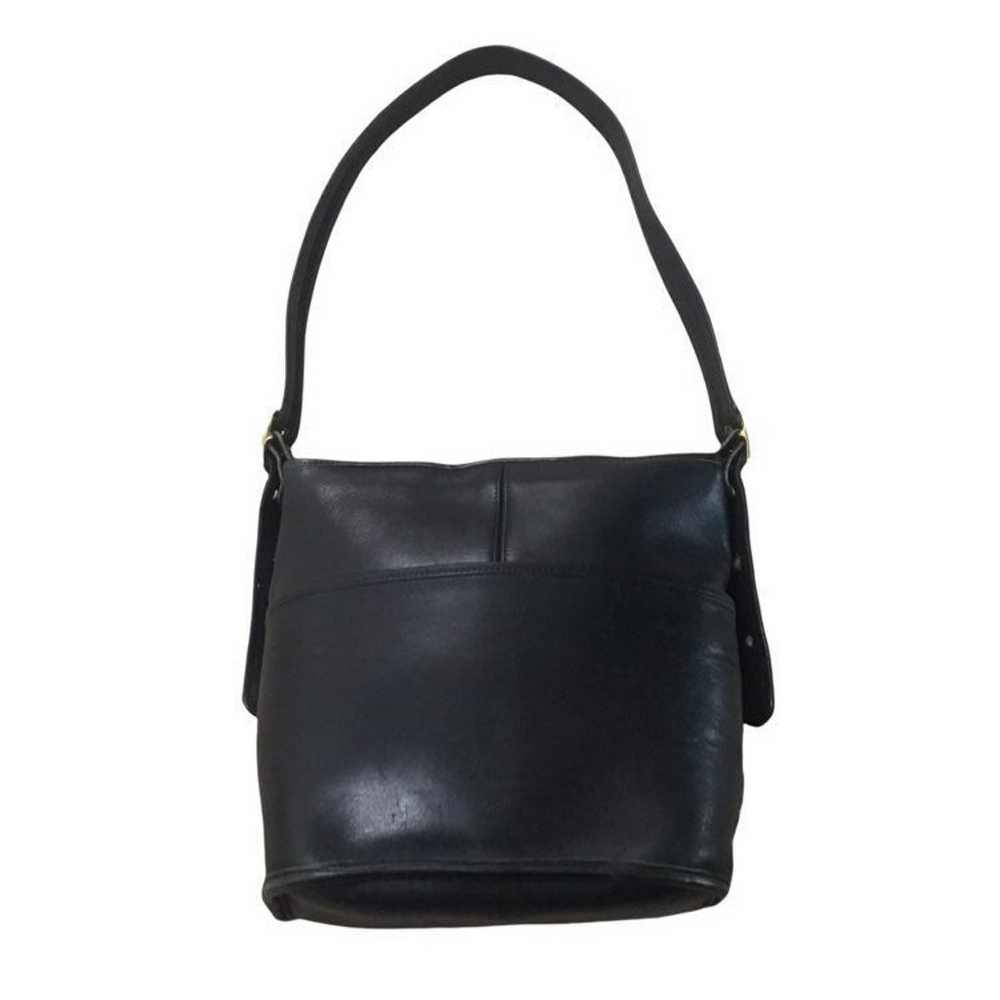 Vintage Coach Leather Black Shoulder Bag - image 2