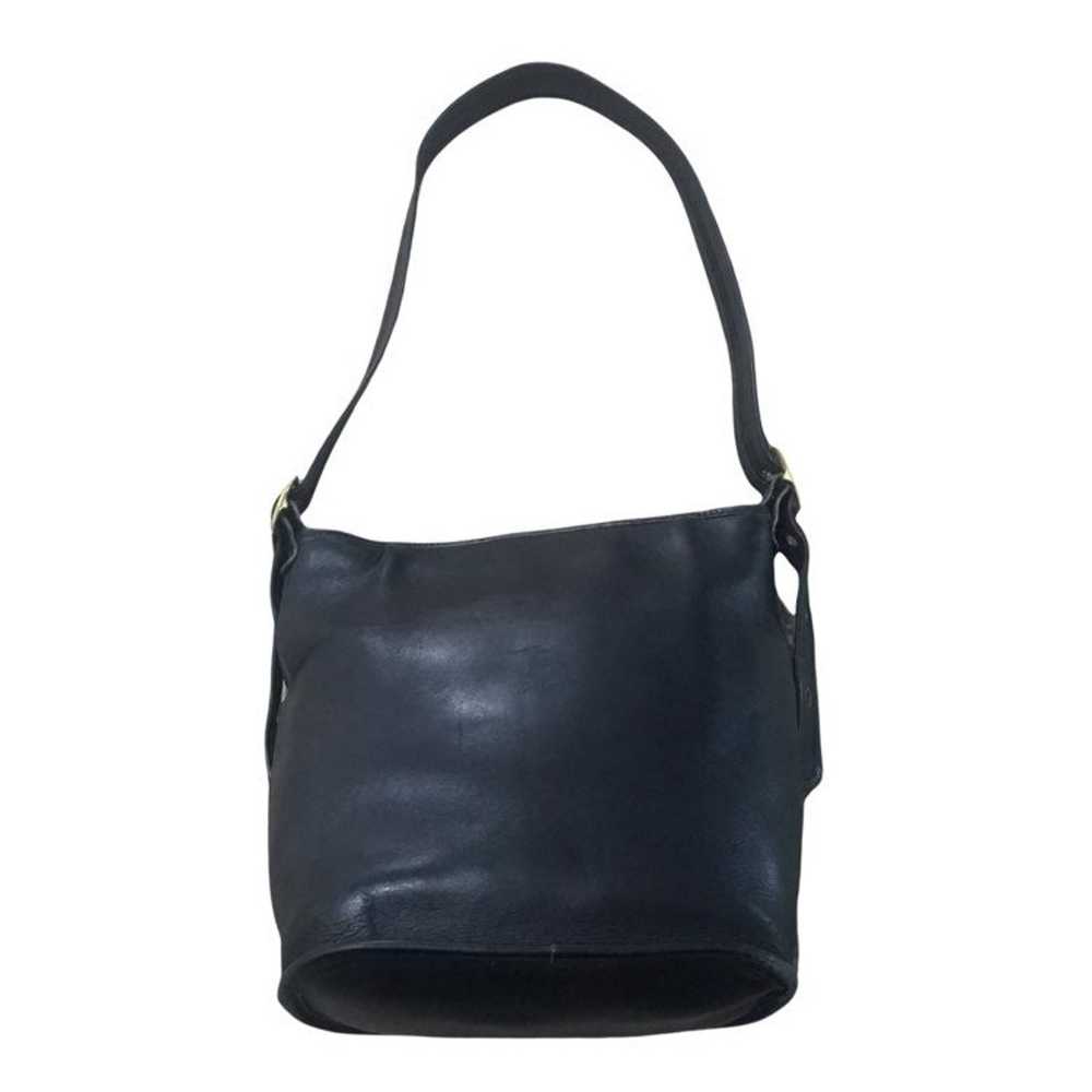 Vintage Coach Leather Black Shoulder Bag - image 4