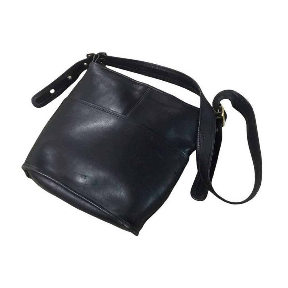 Vintage Coach Leather Black Shoulder Bag - image 9