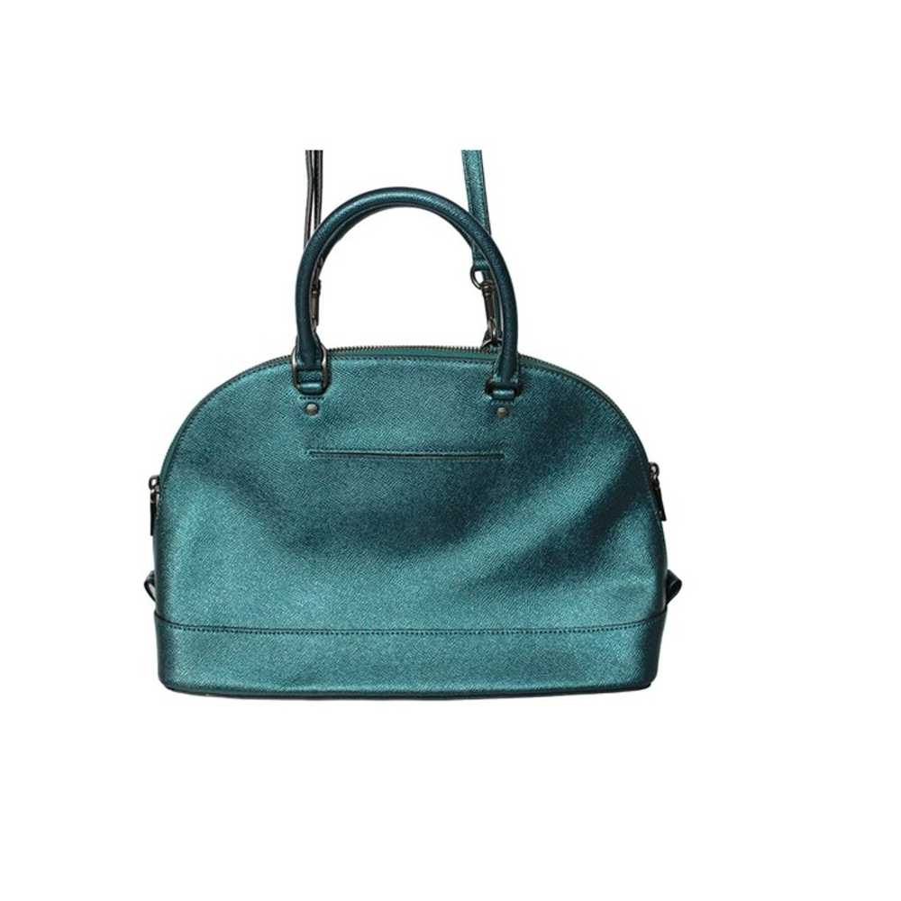 COACH Vintage Metallic Teal Green Leather Sierra … - image 4