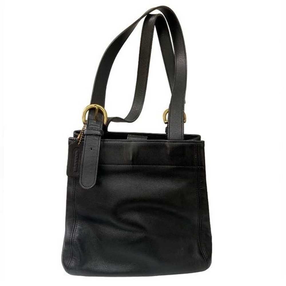 Coach Vintage Black Leather Soho Waverly Bucket  … - image 1