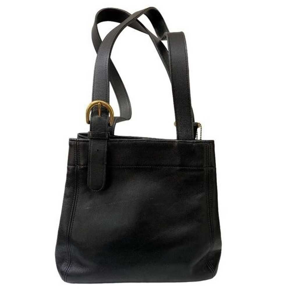 Coach Vintage Black Leather Soho Waverly Bucket  … - image 2