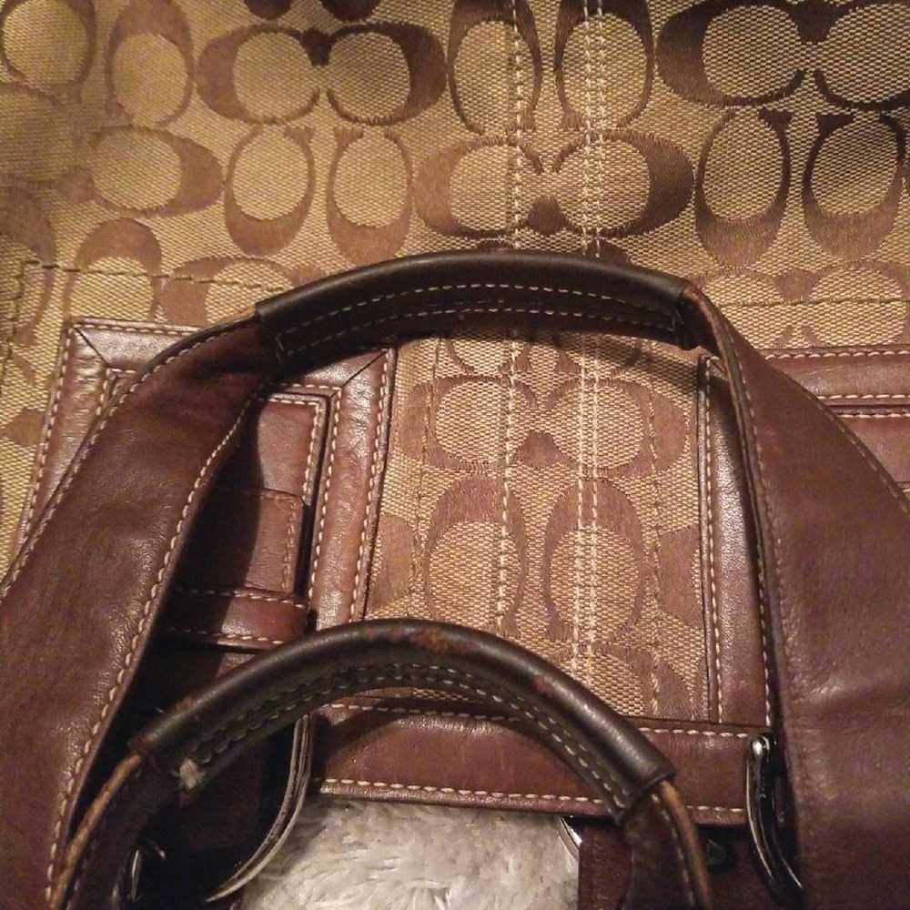 Vintage Large  Coach Purse - image 10