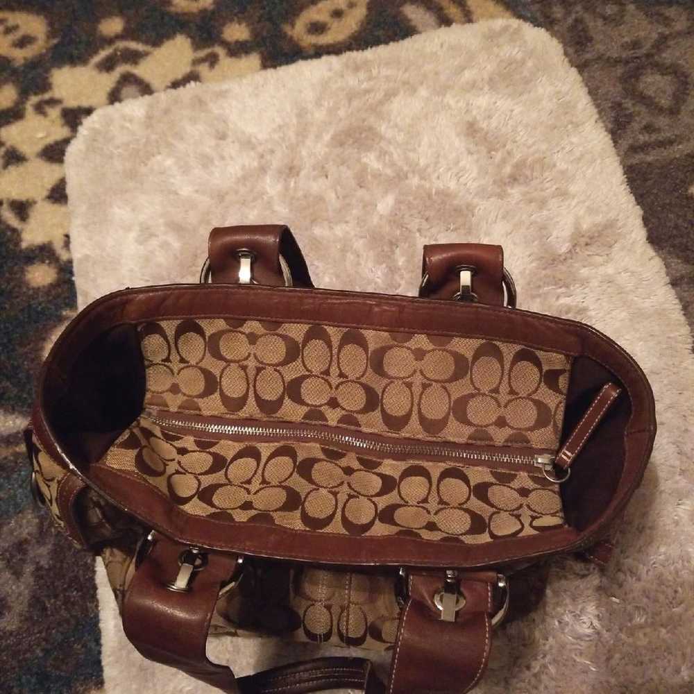 Vintage Large  Coach Purse - image 2