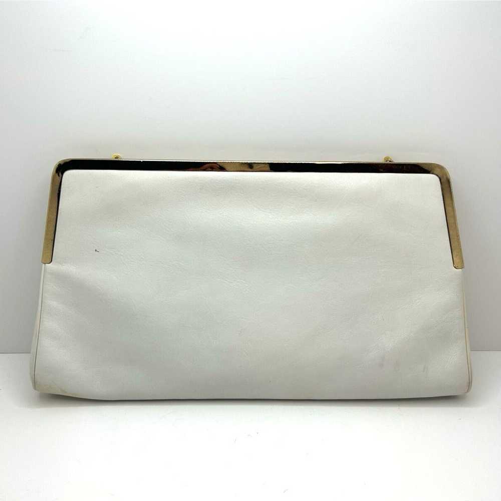 Vintage Bags By Supreme White Leather Chain Envel… - image 2