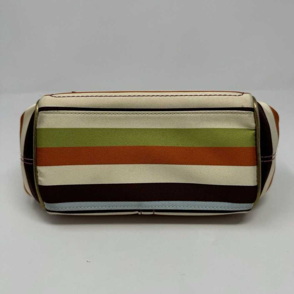 Coach Vintage Y2K Mini Satin Leather Striped Top … - image 11