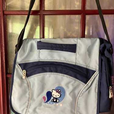 Vintage Hello Kitty canvas messenger book bag