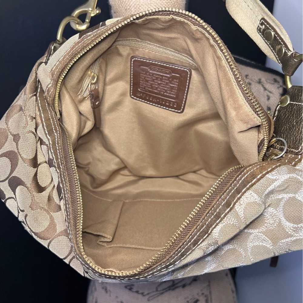 Coach Signature hobo handbag - image 4