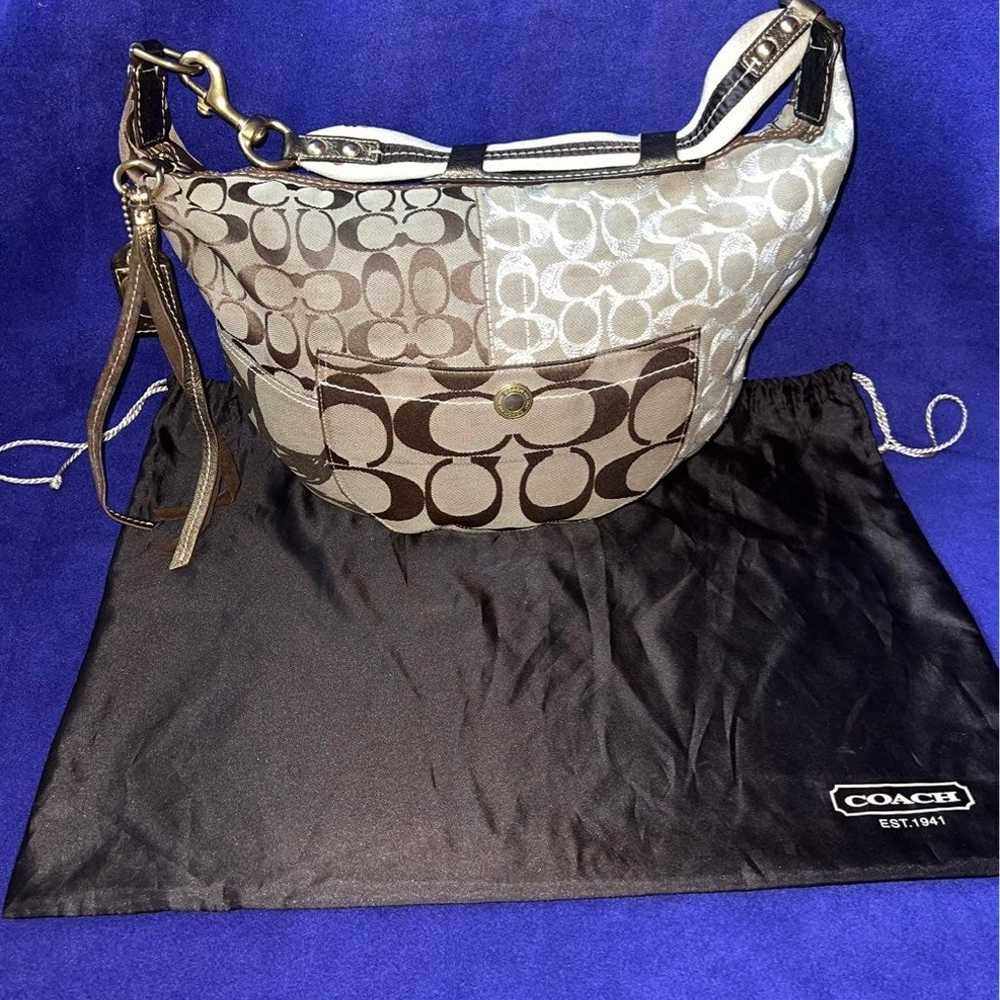 Coach Signature hobo handbag - image 6