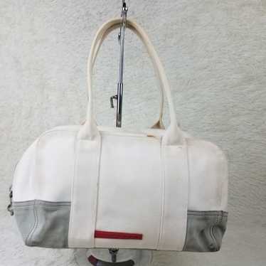 Beige Prada Fabric Handbag AUTHENTIC - image 1