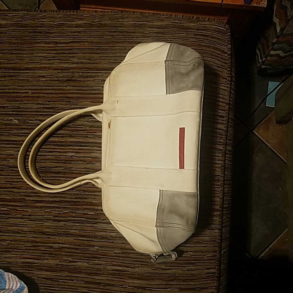 Beige Prada Fabric Handbag AUTHENTIC - image 2