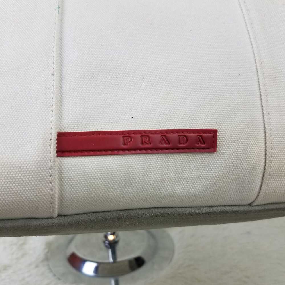 Beige Prada Fabric Handbag AUTHENTIC - image 4