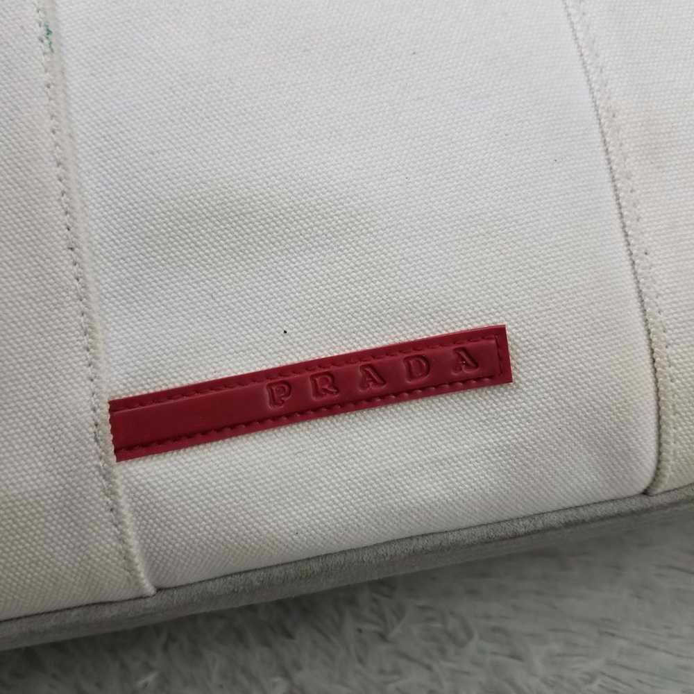 Beige Prada Fabric Handbag AUTHENTIC - image 7