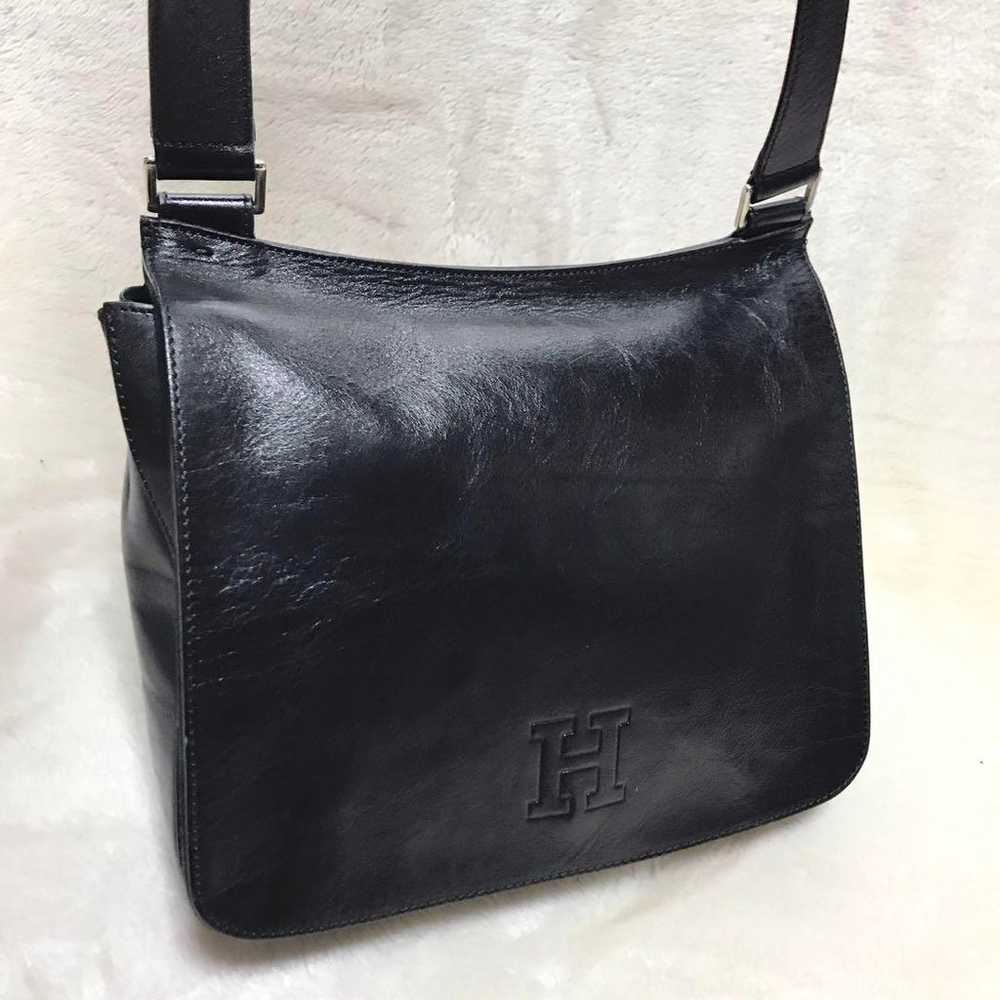 High-quality HIROFU all-leather shoulder bag with… - image 2