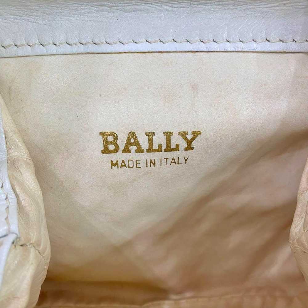 BALLY Bally shoulder bag woven beige white leather - image 8