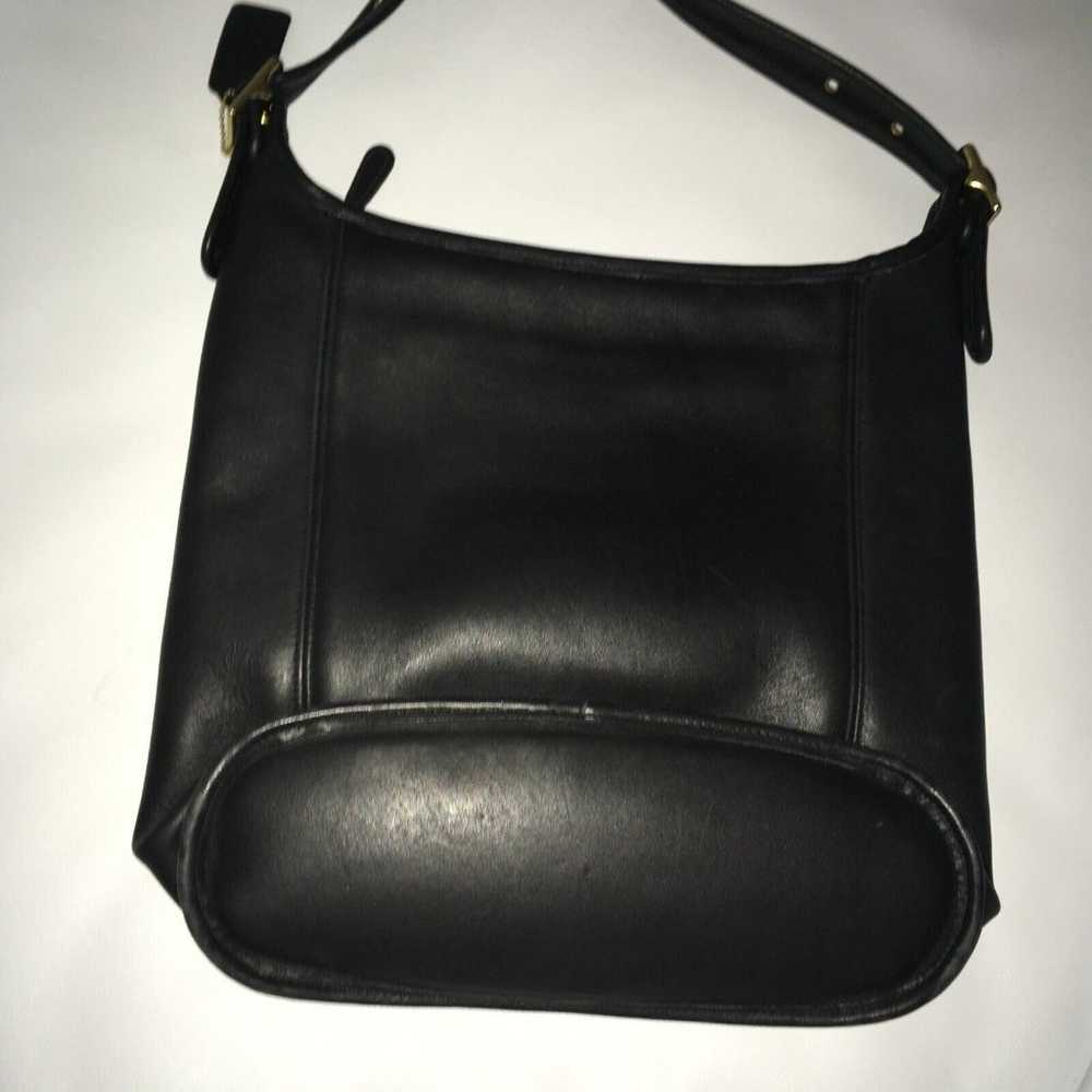 Vintage COACH Legacy Slim Duffel Shoulder Bag Bla… - image 3